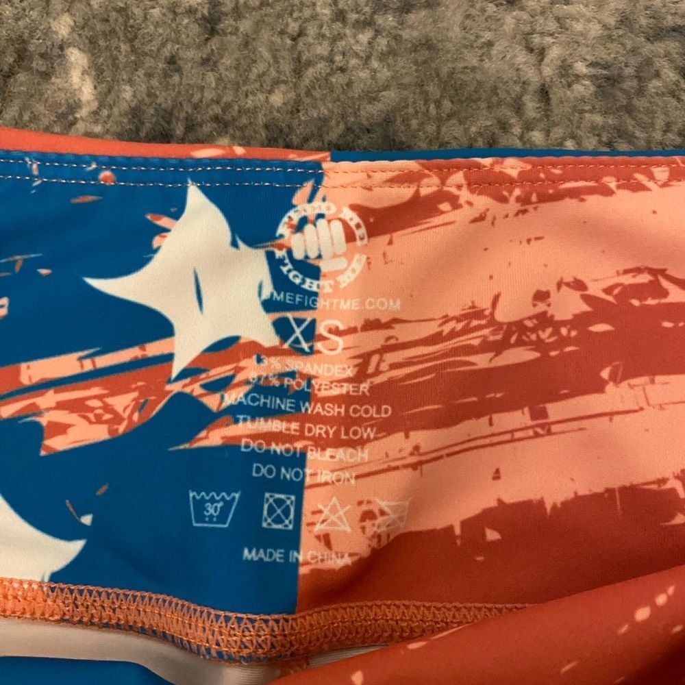 Feed Me Fight Me FMFM American Flag CrossFit Shorts, SZ XS - Picture 3 of 3